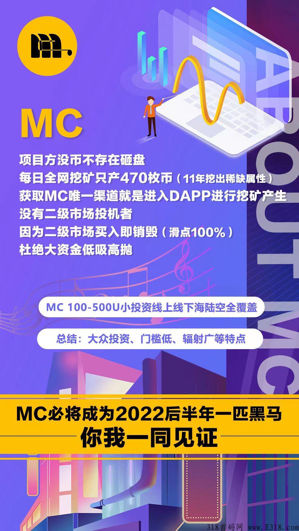 首码项目MC，刚上线，赶快上车