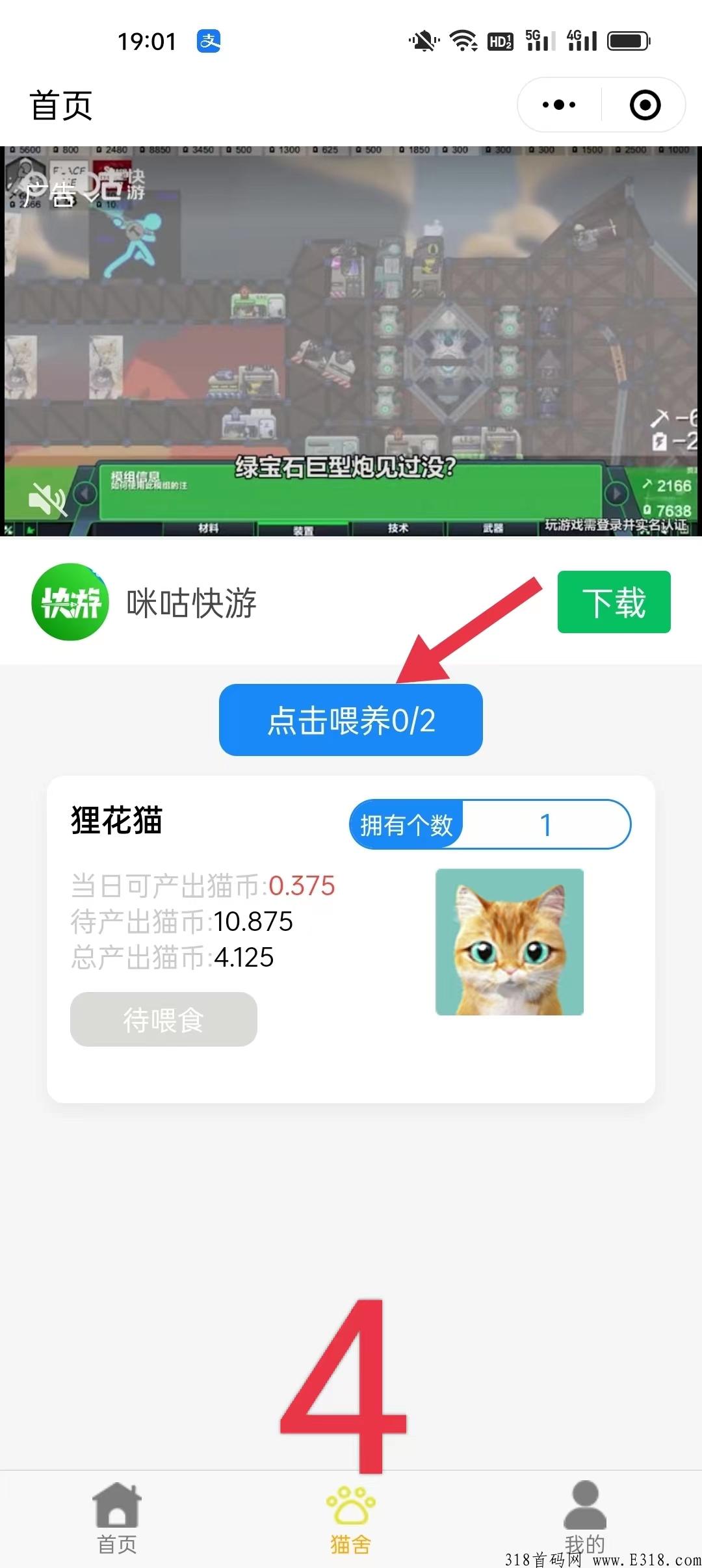 四猫WiFi，超简单黑马项目，最新出炉，看视频得积分