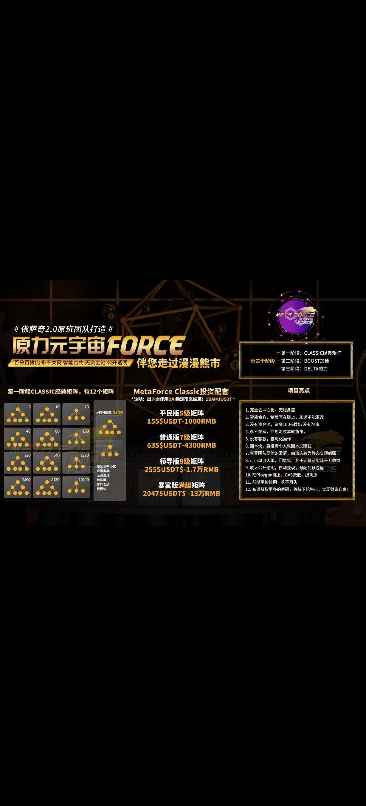 MetaForce佛萨奇2.0，原力元宇宙，招募玩家