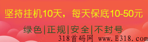 挂g项目，不封号每天一可以赚米