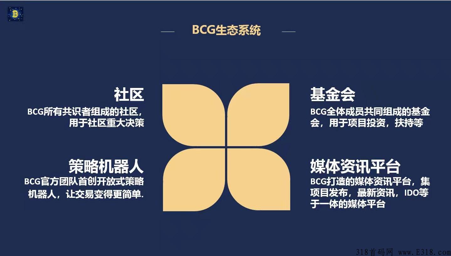 【BCG】首码最新,模式强势上市,不看广告不投资