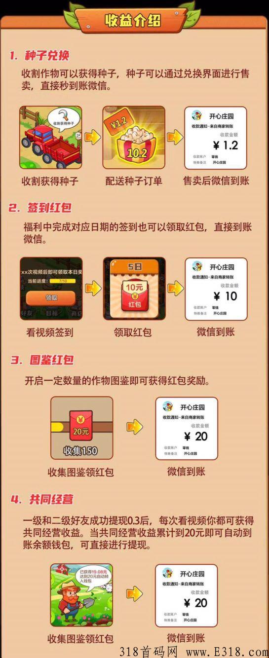 首码开心庄园小吃街旗下，撸豆赚米 