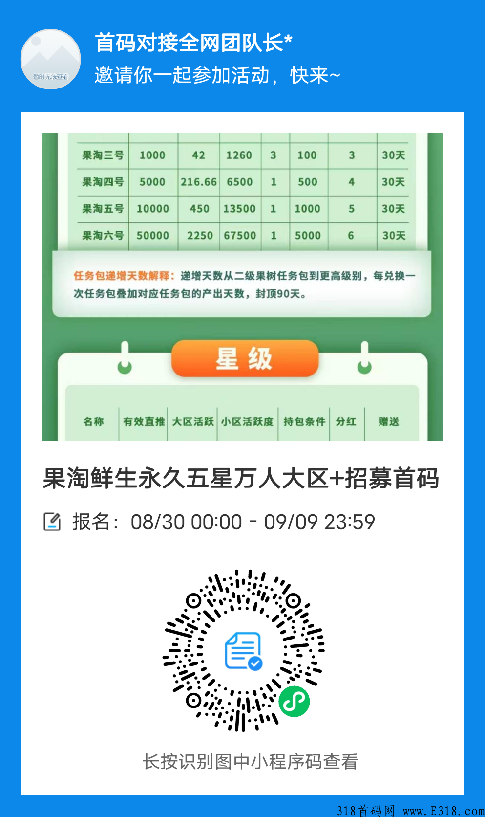 果淘鲜生招募首码市场部团队长
