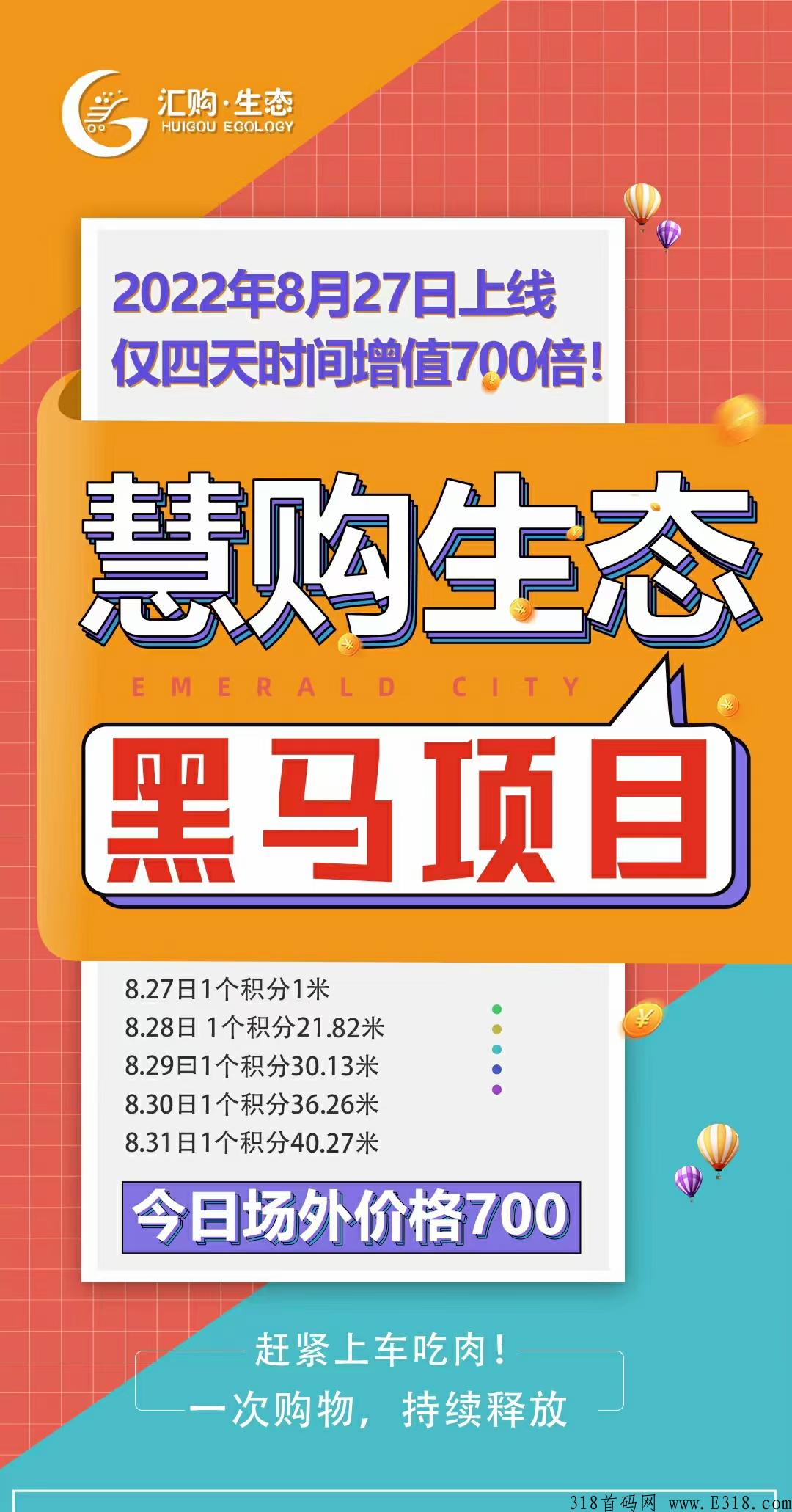 汇购生态实力大盘，首码高扶持