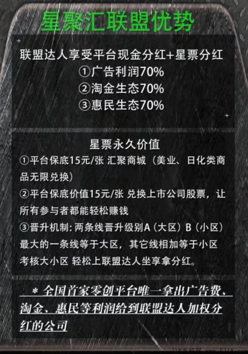 星聚汇首码，无限代3，兜底2000