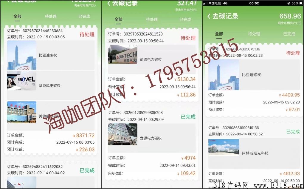 碳中和首码项目，绿能碳汇！直推30人日收益高！欢迎各大团长对接！