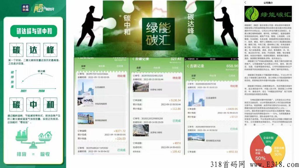 绿能碳汇已和蚂蚁森林合作，不看广告，不复投，收益高，每天一结，还能随时取