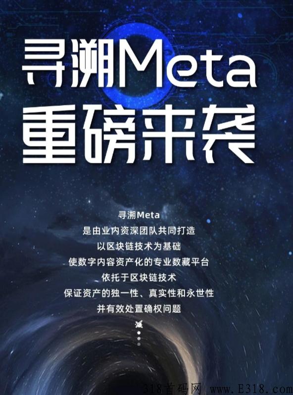 寻溯mete艺术，首码注册送空投，价值高