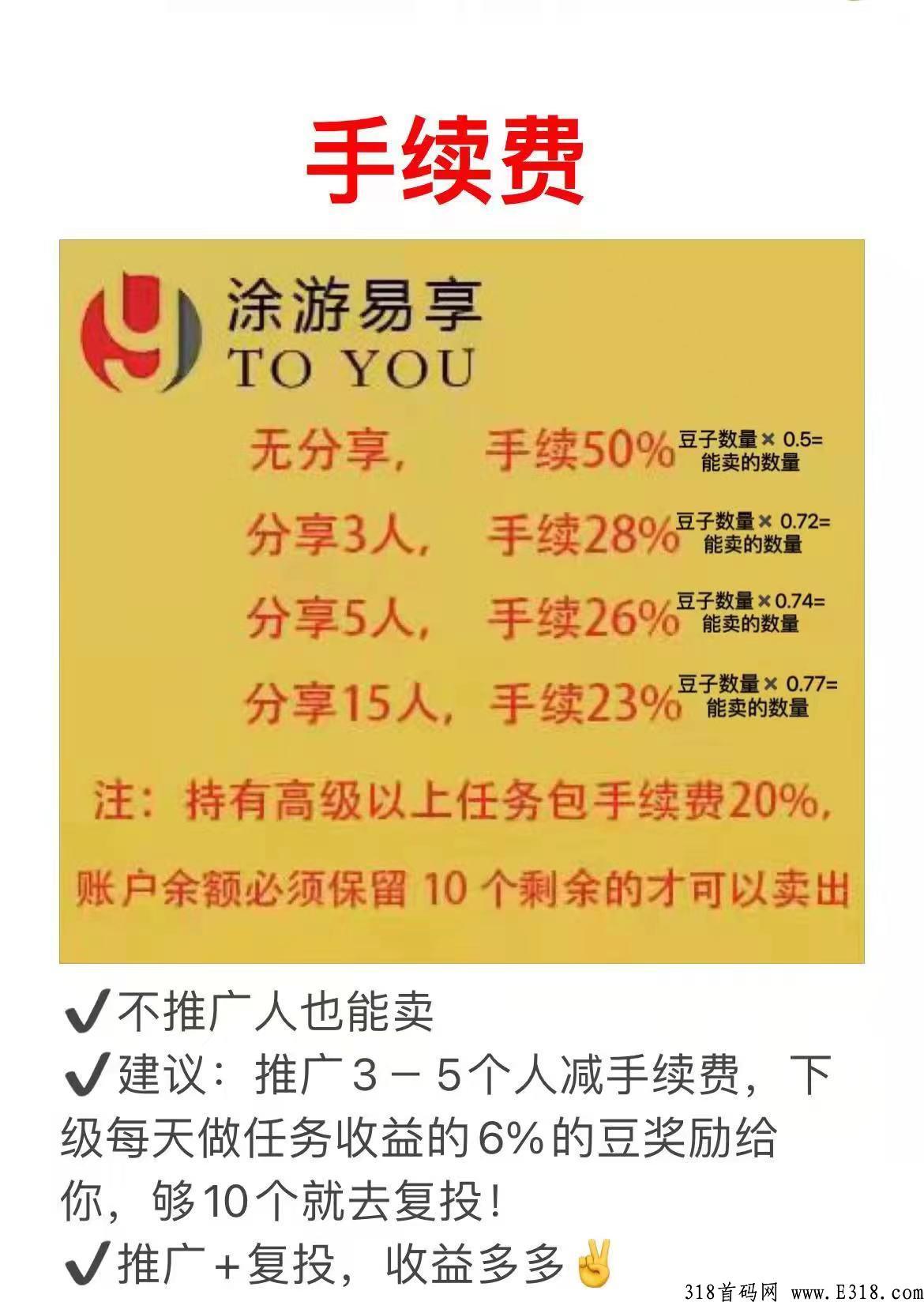 涂游易享2.0全新启航，万人大区兜底排线中，注册扶持多多