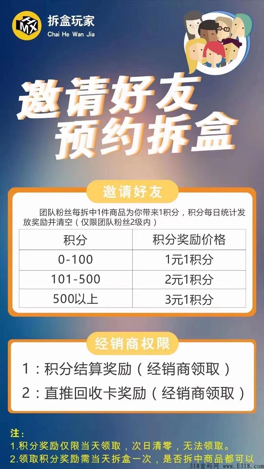 拆盒玩家全网首码
