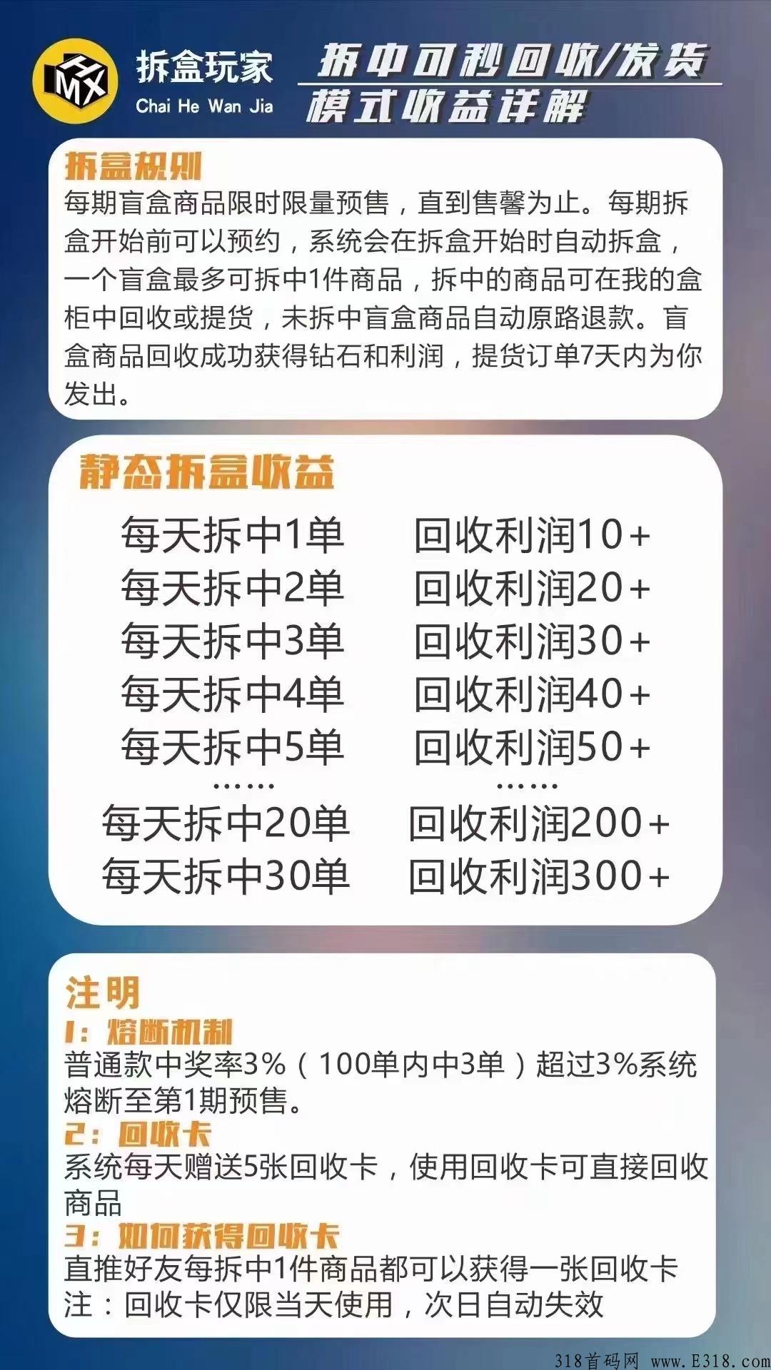 拆盒玩家全网首码