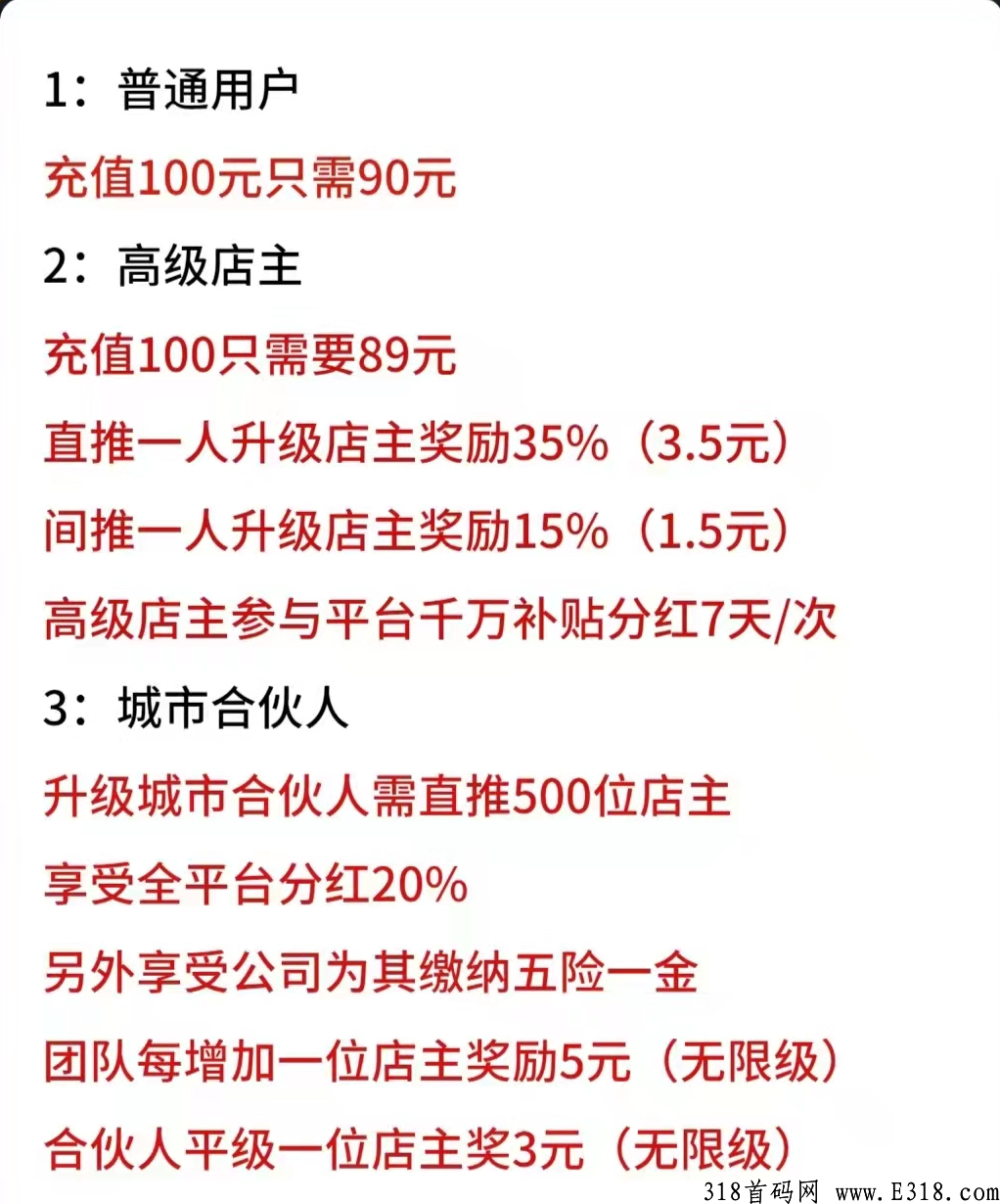 睿充充，官方首码，团队最高扶持