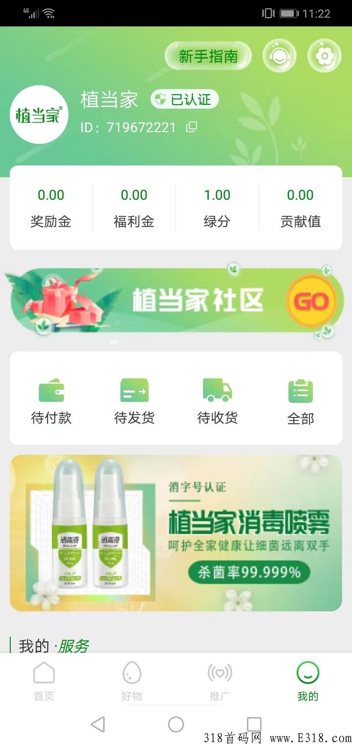 植当家，桃粉模式，首码刚出，本月黑马项目，赶紧上车啊