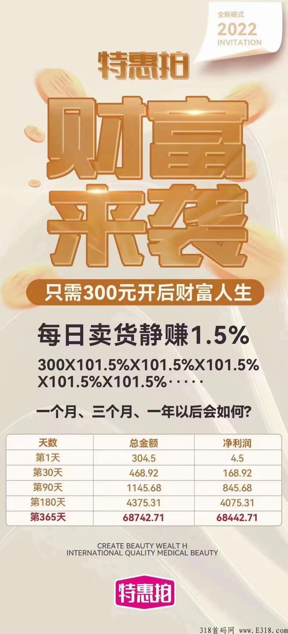 跨年项目【特惠拍】首码项目上线倒计时2天