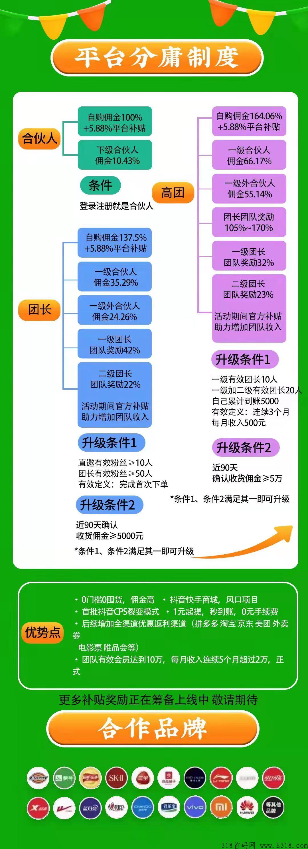 抖物精选首码，全网最高扶持