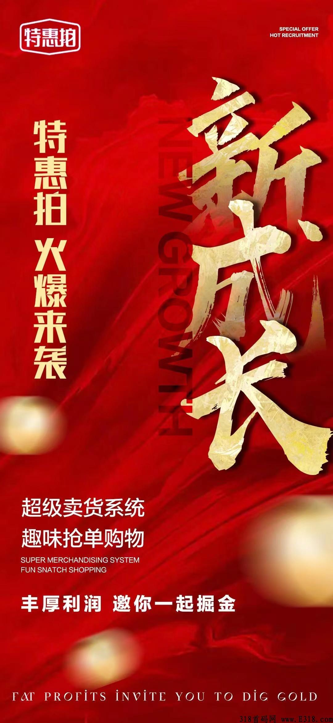 特惠拍，索芙特股份有限公司背书，年度终极顶置项目，全网最高扶持对接团队长,扶持1+1+1拉满