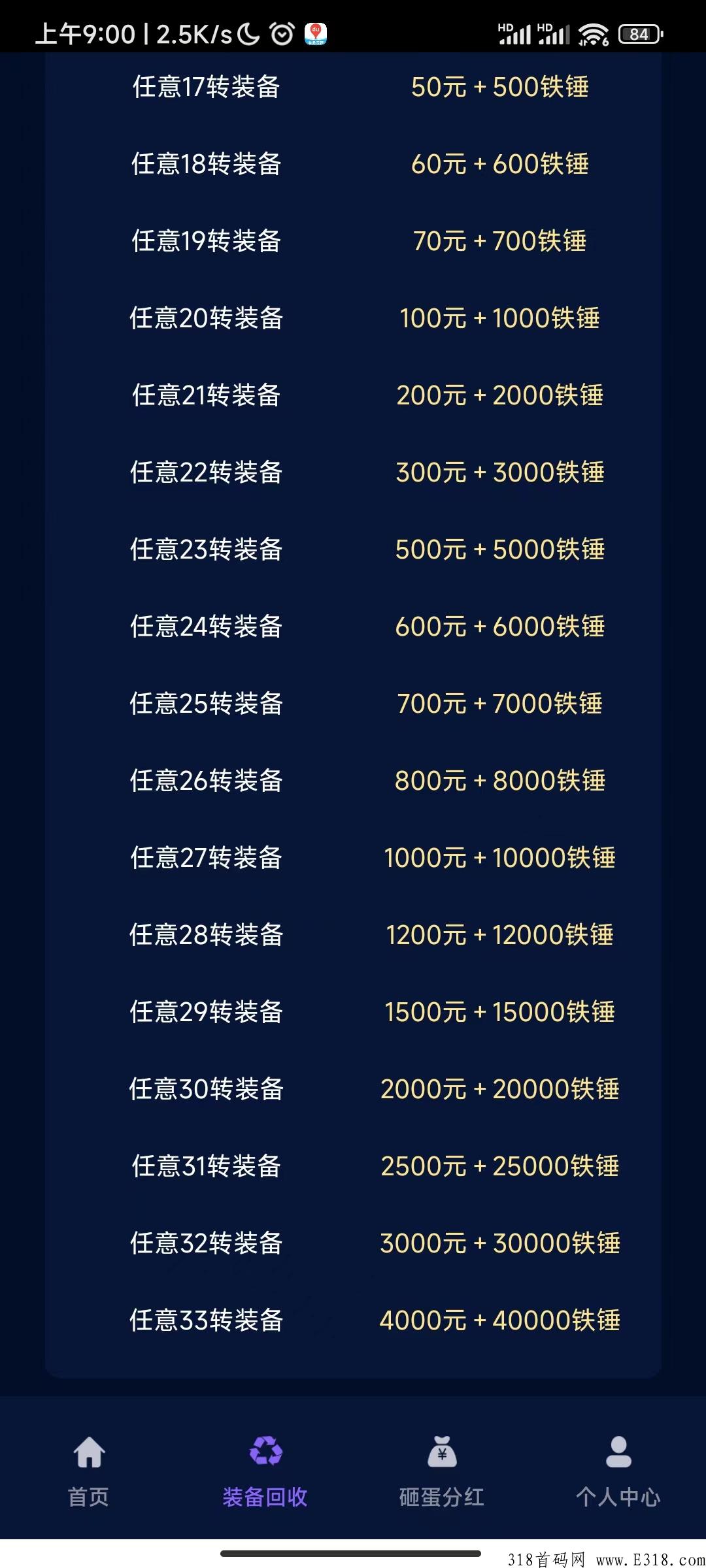 全民砸蛋首码新出项目，砸蛋百分百得奖励＋装备回收＋等级奖励
