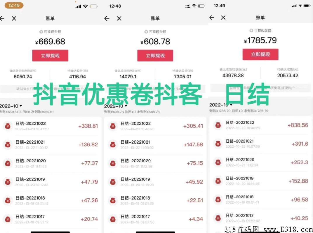 优惠券，返利项目