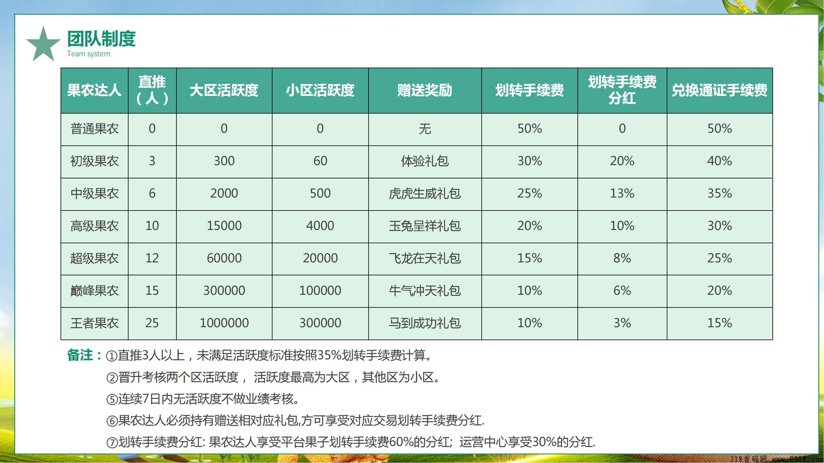 市场部排线果农生活卷轴+通证带销毁机制兜底三星对接团队长