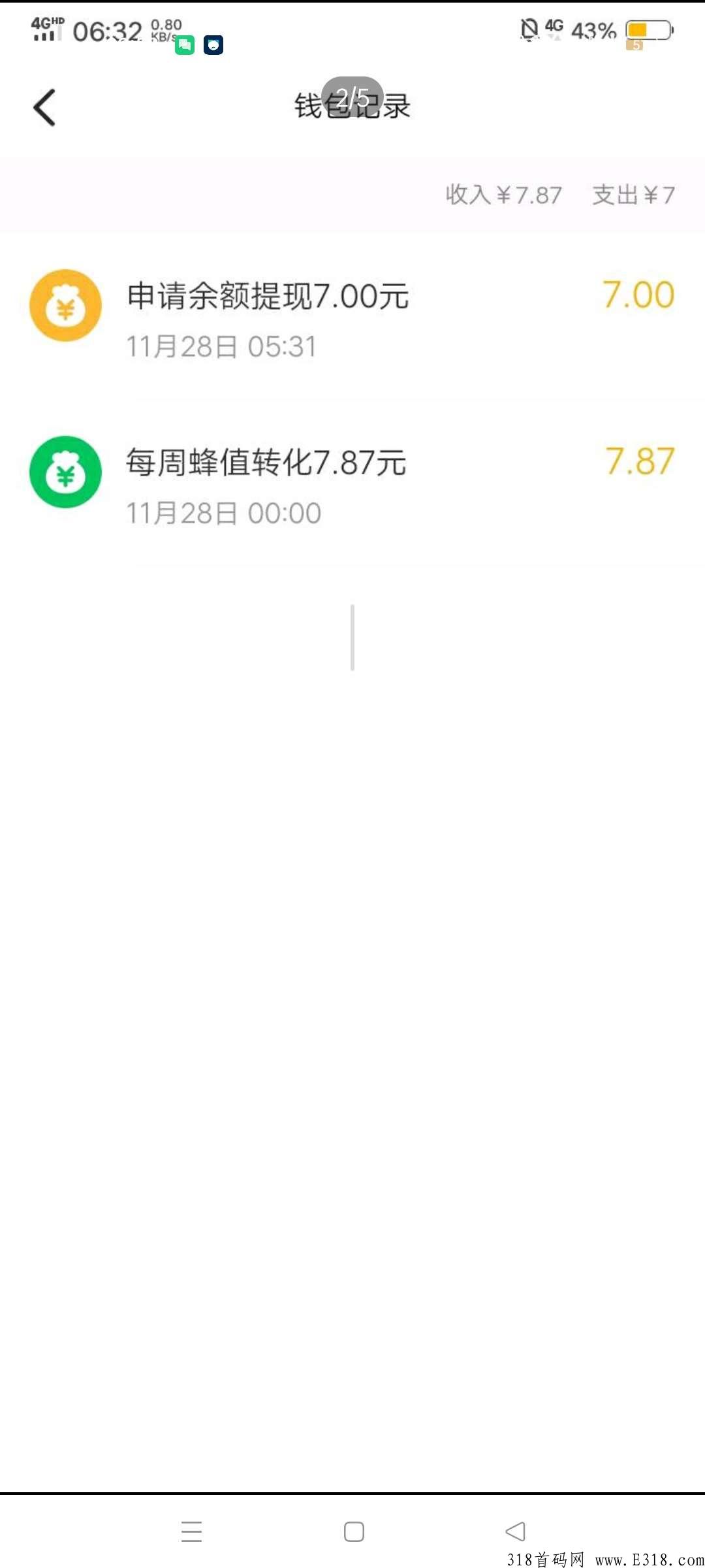 蜂赏分h，全网首码，签到送蜂值，1蜂每天分奖励