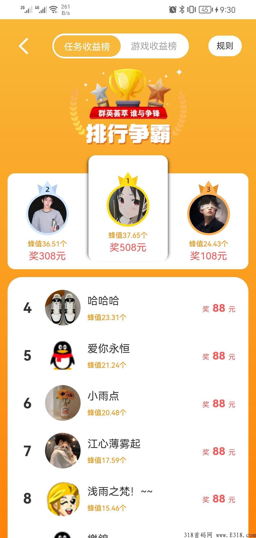 峰赏首码项目，每天分奖励提现秒到
