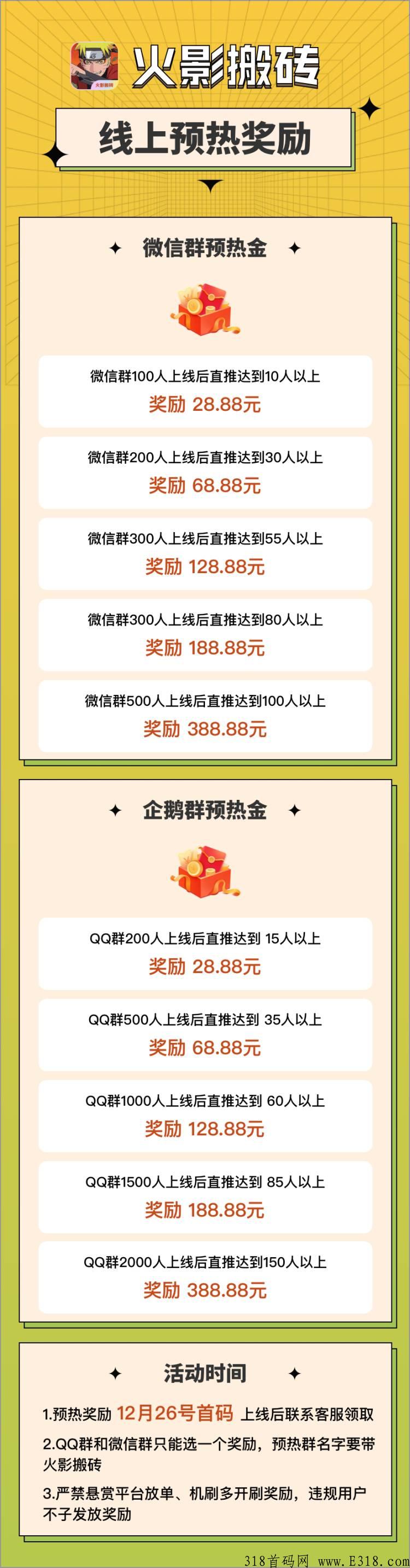 火影搬砖年底大作，百分之百中奖率，预热吃肉，全网最强白嫖羊毛天花板