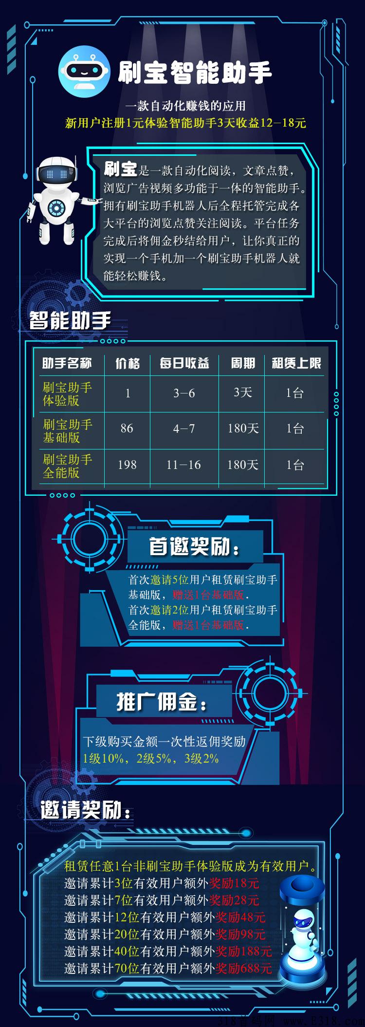 刷宝智能助手，王首发项目