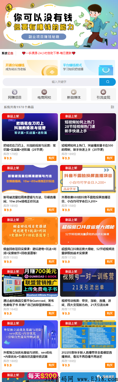 【限时1元】2023虚拟资源网分站招募中