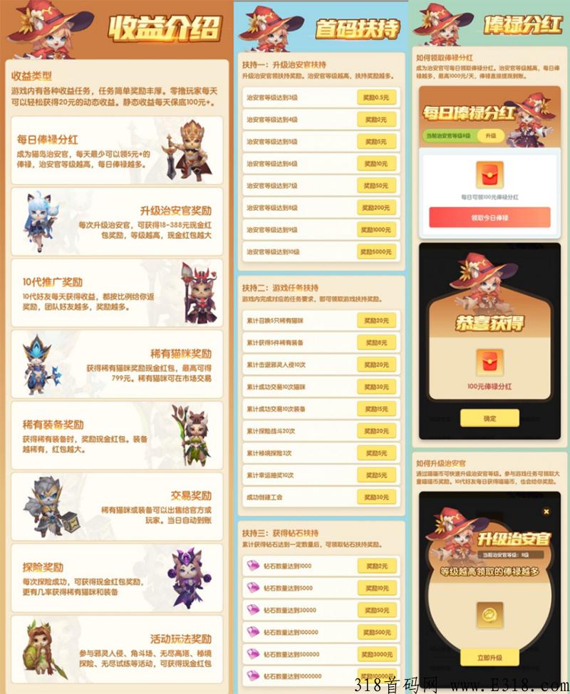 猫之幻想怎么玩，获得大量钻石每天领分h就行
