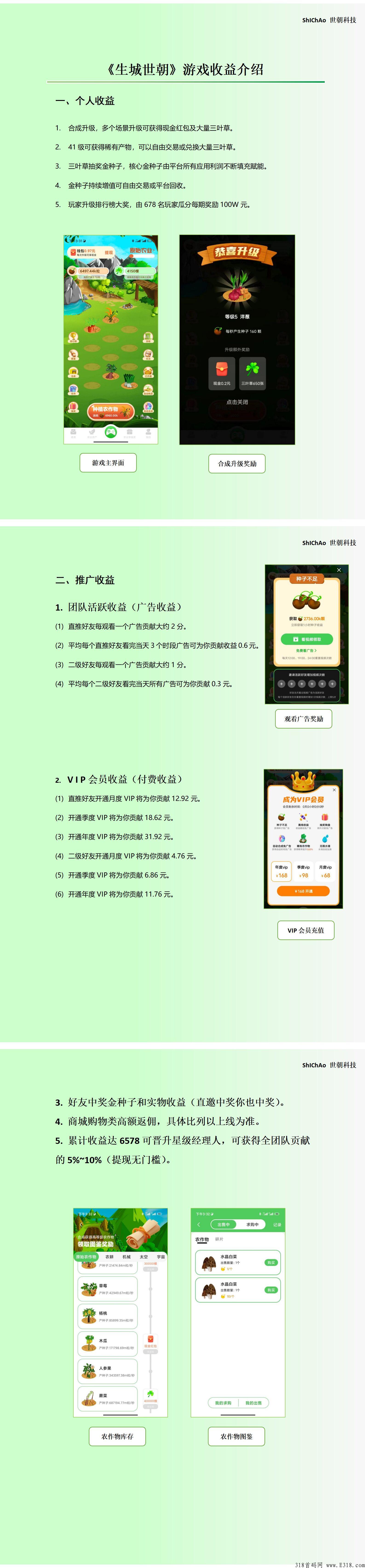 2023王炸项目《生城世朝》 即将正式上线，趣味农场玩法结合积分商城抽奖模式