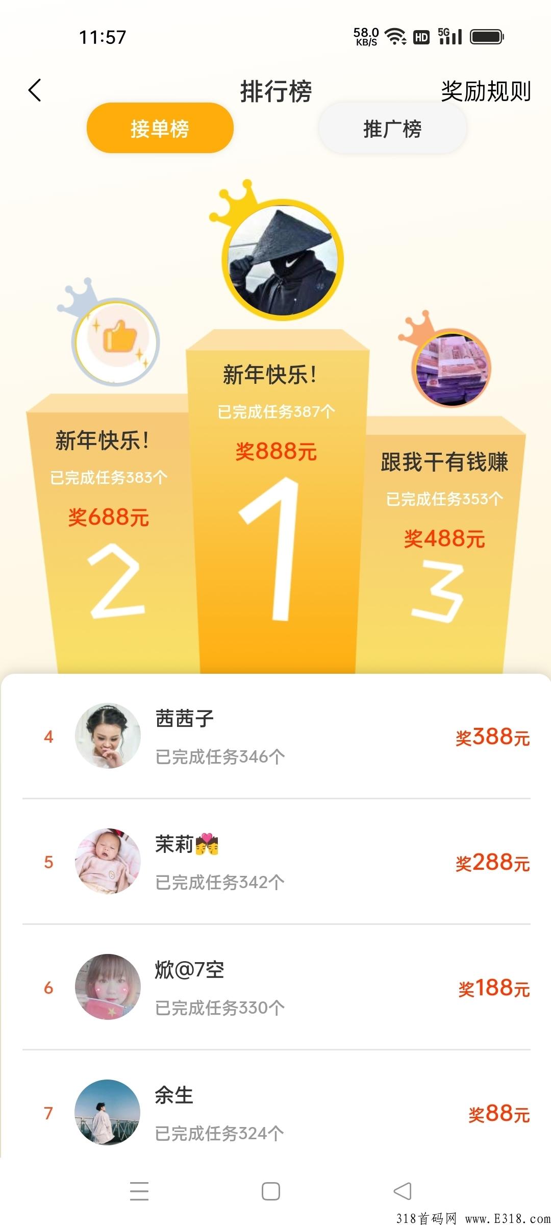 饭米粒首码，项目天花板，每个月还有排行奖励
