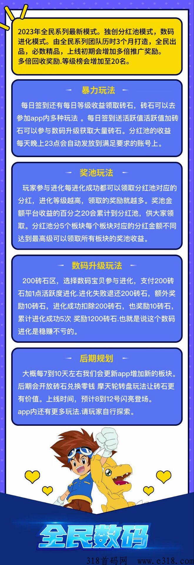 全民数码，全新项目首码上线，扶持高，奖励高