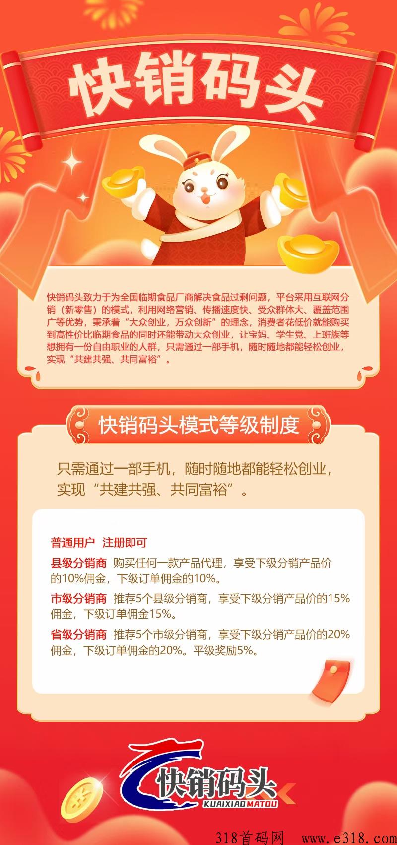 快销码头，传统经营+创新模式 ​自然流量+平台保障派单，提现秒到，无手续费，还不限制提现次数