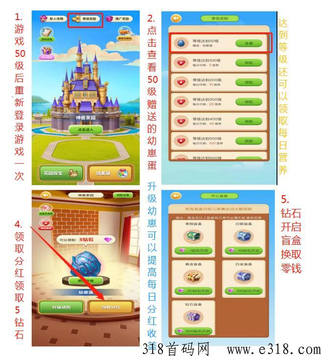 掌上世界首码，游戏50级领奖励，每天可分奖励