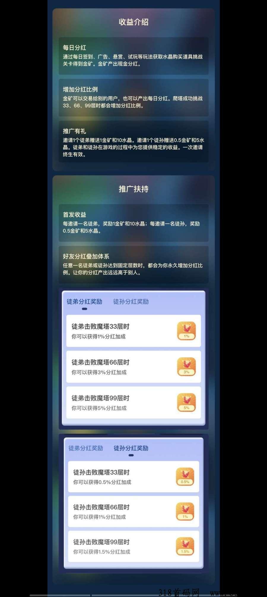 2023王炸项目魔塔世界，顶码权益全网最高扶持不要错过新模式