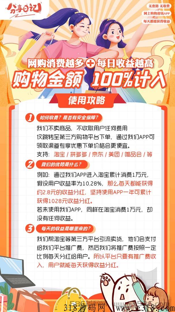 分享日记app，养老永久分h项目，用花掉的米生米，现在玩，养老米就有了！