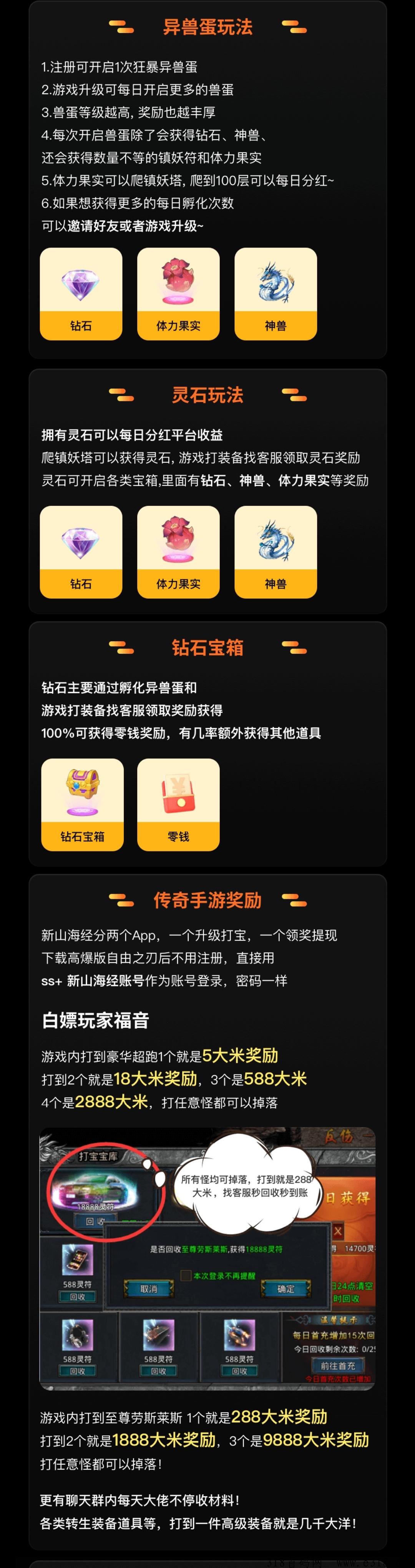 新山海经首码上线，收益渠道多样化，自由之刃游戏肝等级也能每天分h