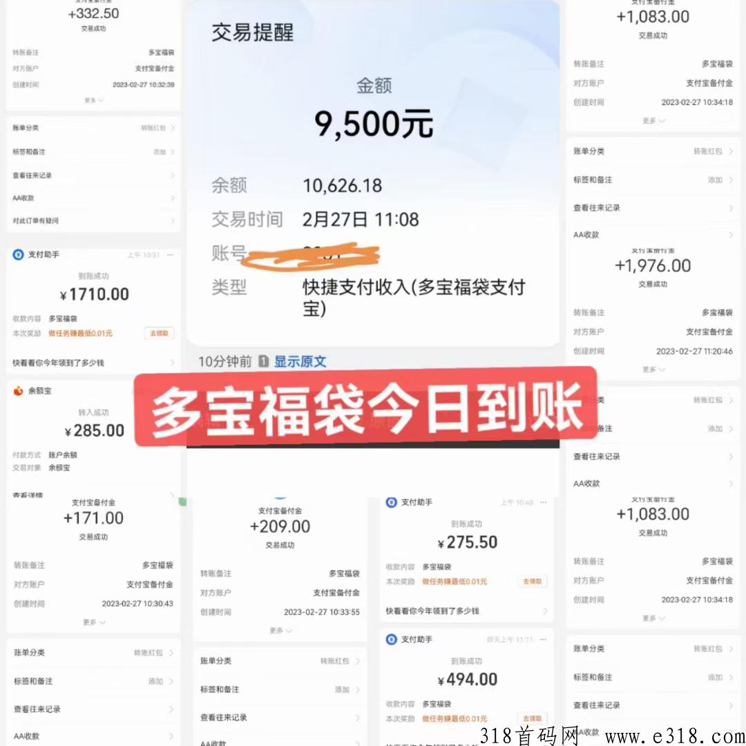 多宝福袋，一起来赚