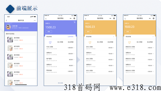 代言人+合伙人全新模式玩法，大公排机制管道收益，生态裂变系统首码