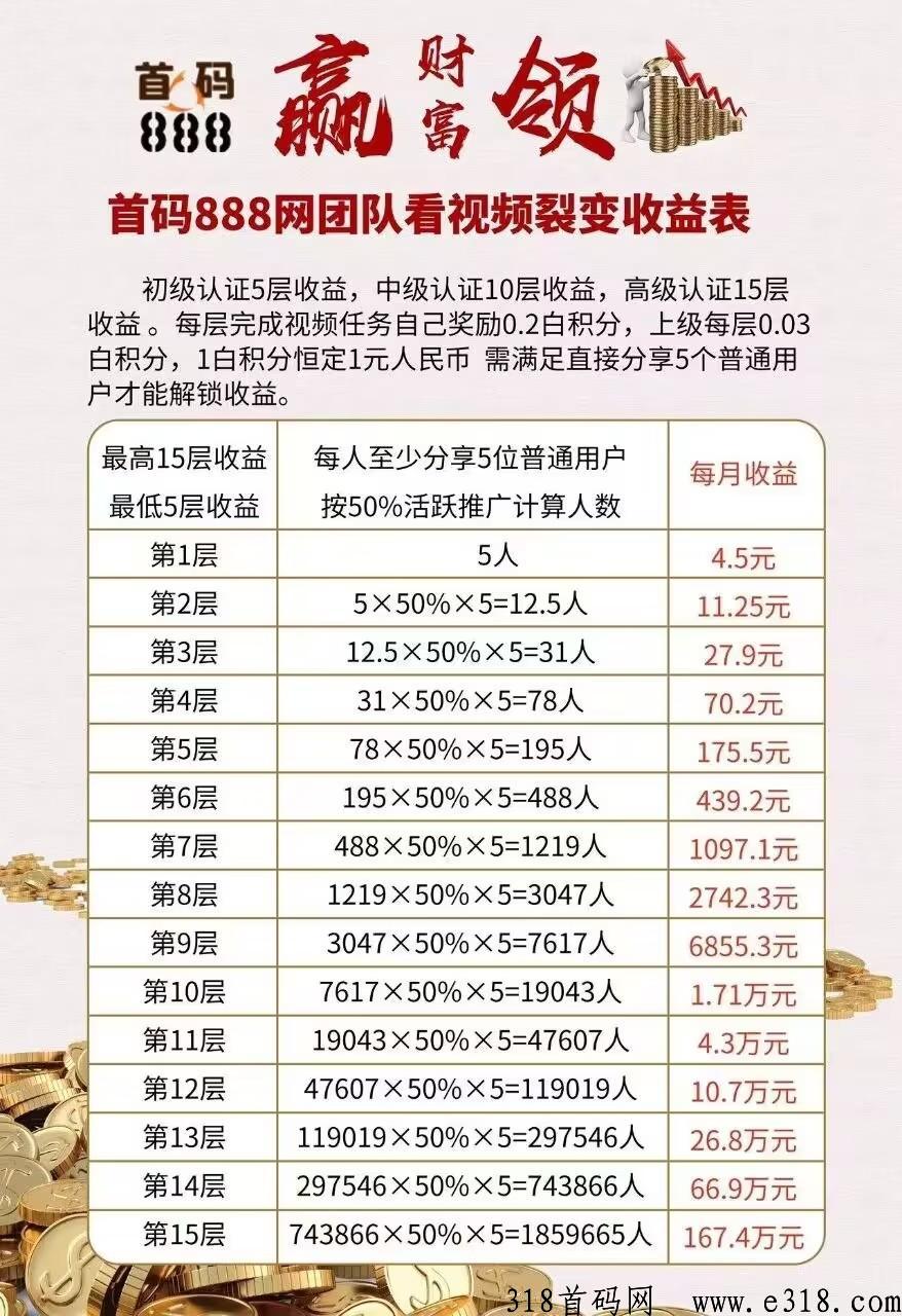 首码888网，新项目，刚上线不久