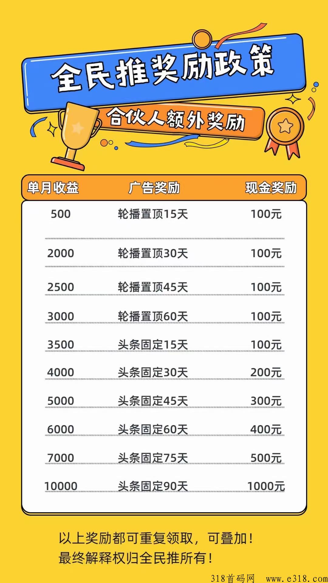 全民推首码上线锁粉高价