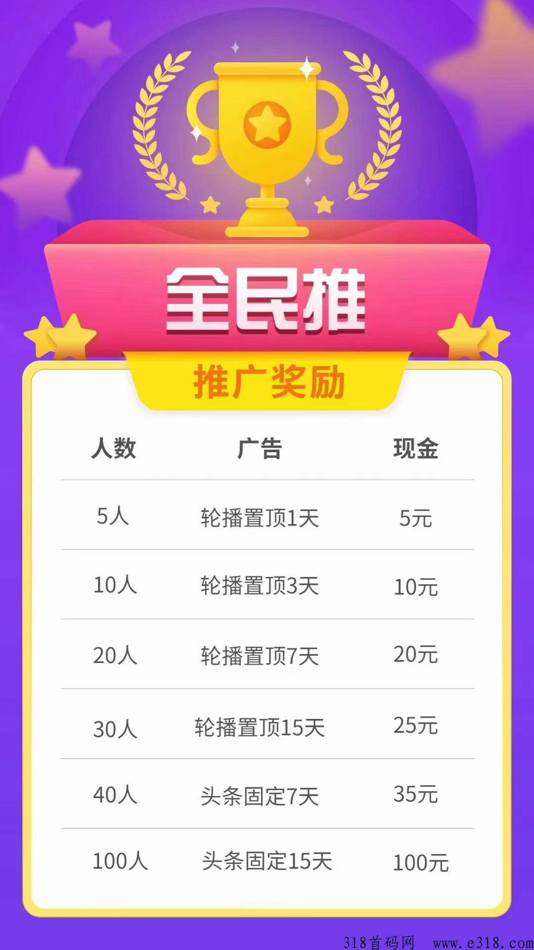 全民推首码上线锁粉高价