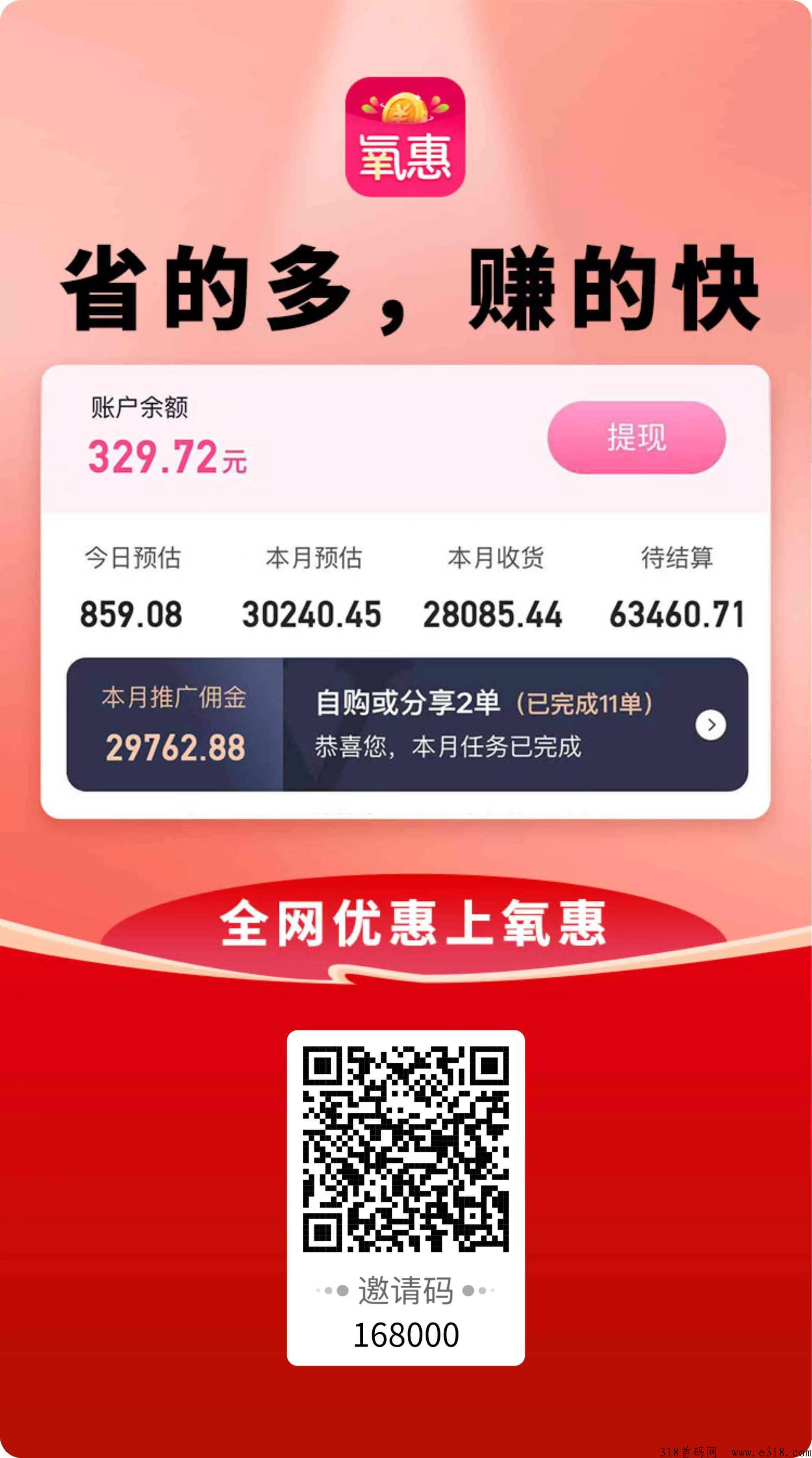 氧惠2.0升级，招募独家城市合伙人，享受本地城市整个分佣