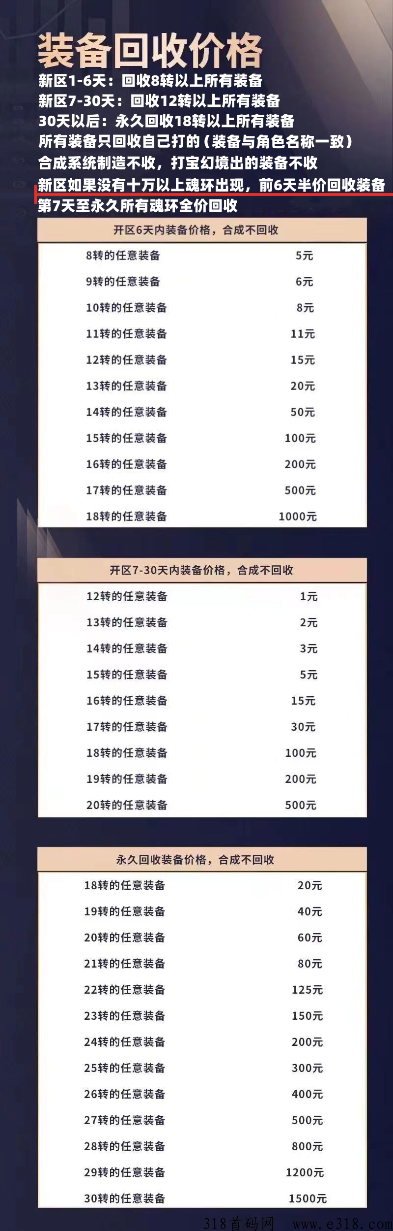 传奇手游自由之刃首码预热，即将准时开新区，新区福利高，新区人气高，新区爆率高，装备元宝材料都可以回收