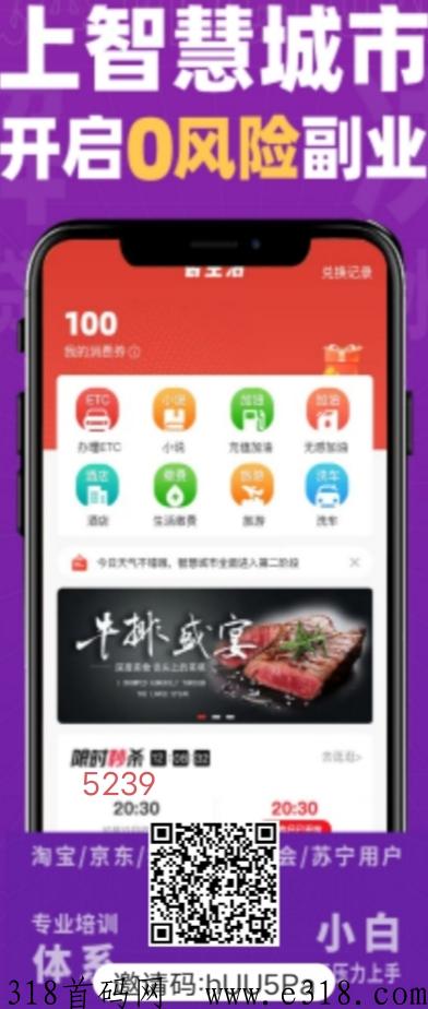 智慧城市：生态落地，积分价值高，大量要人！