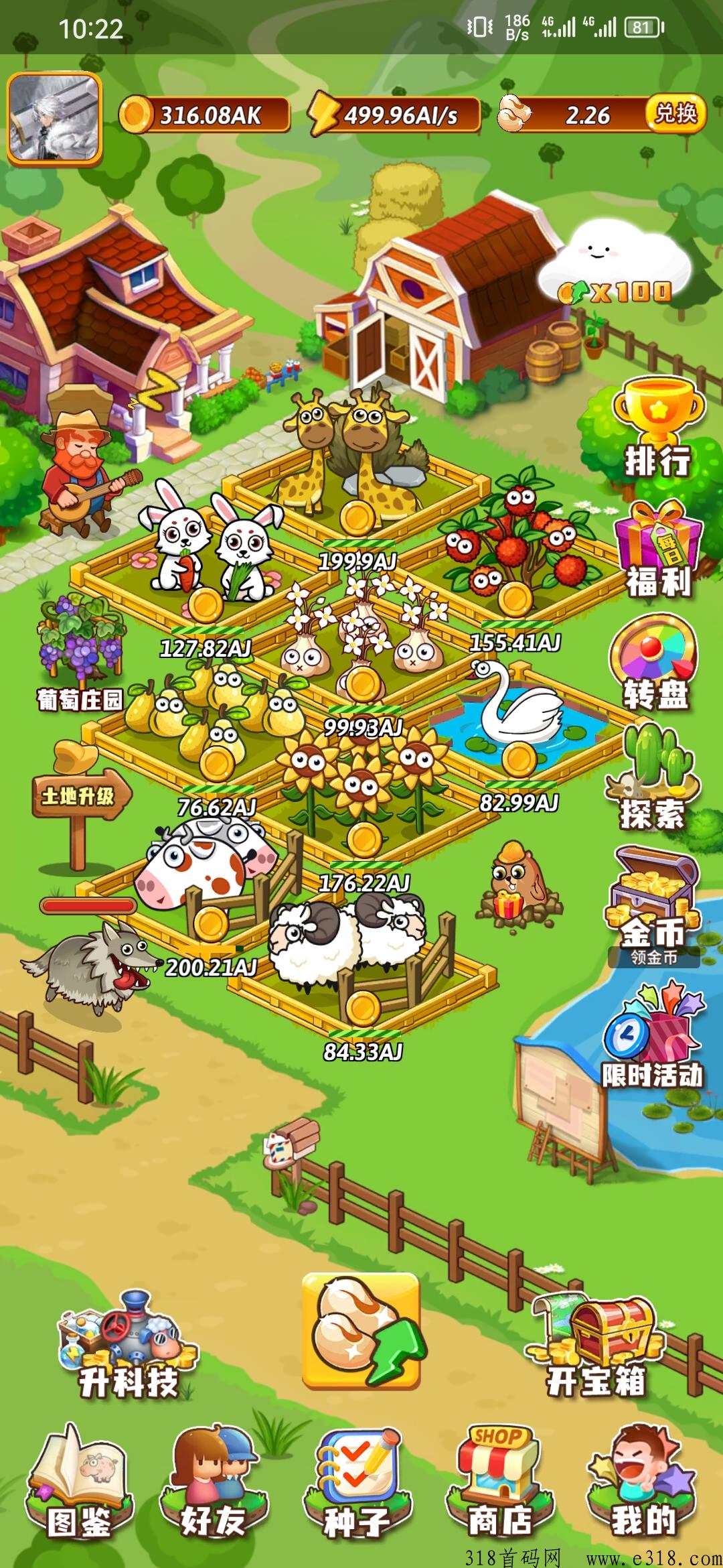 开心庄园，稳定项目