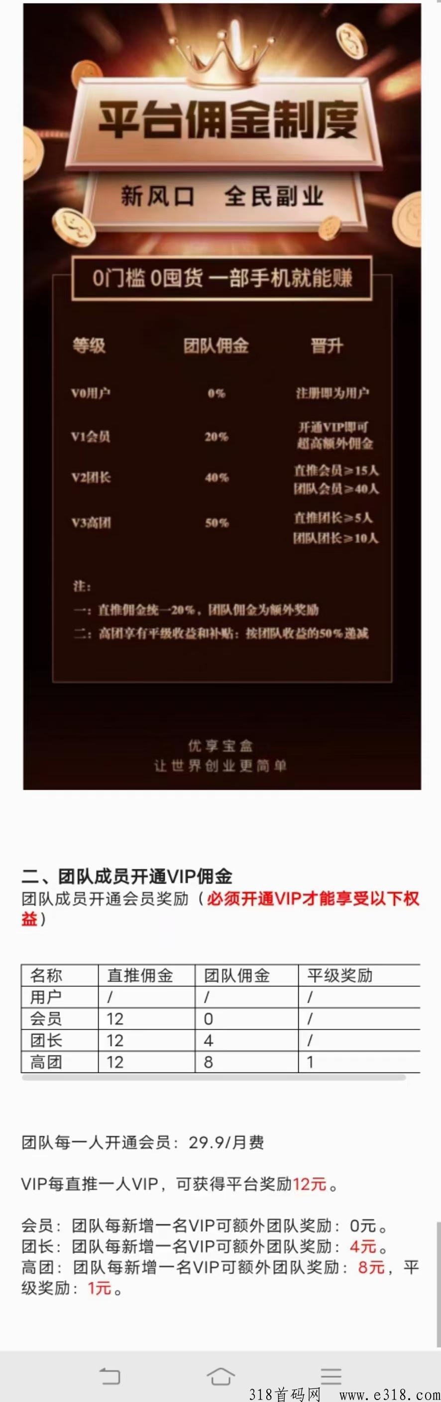优享宝盒，2023新风口项目，最高扶持，天花板项目