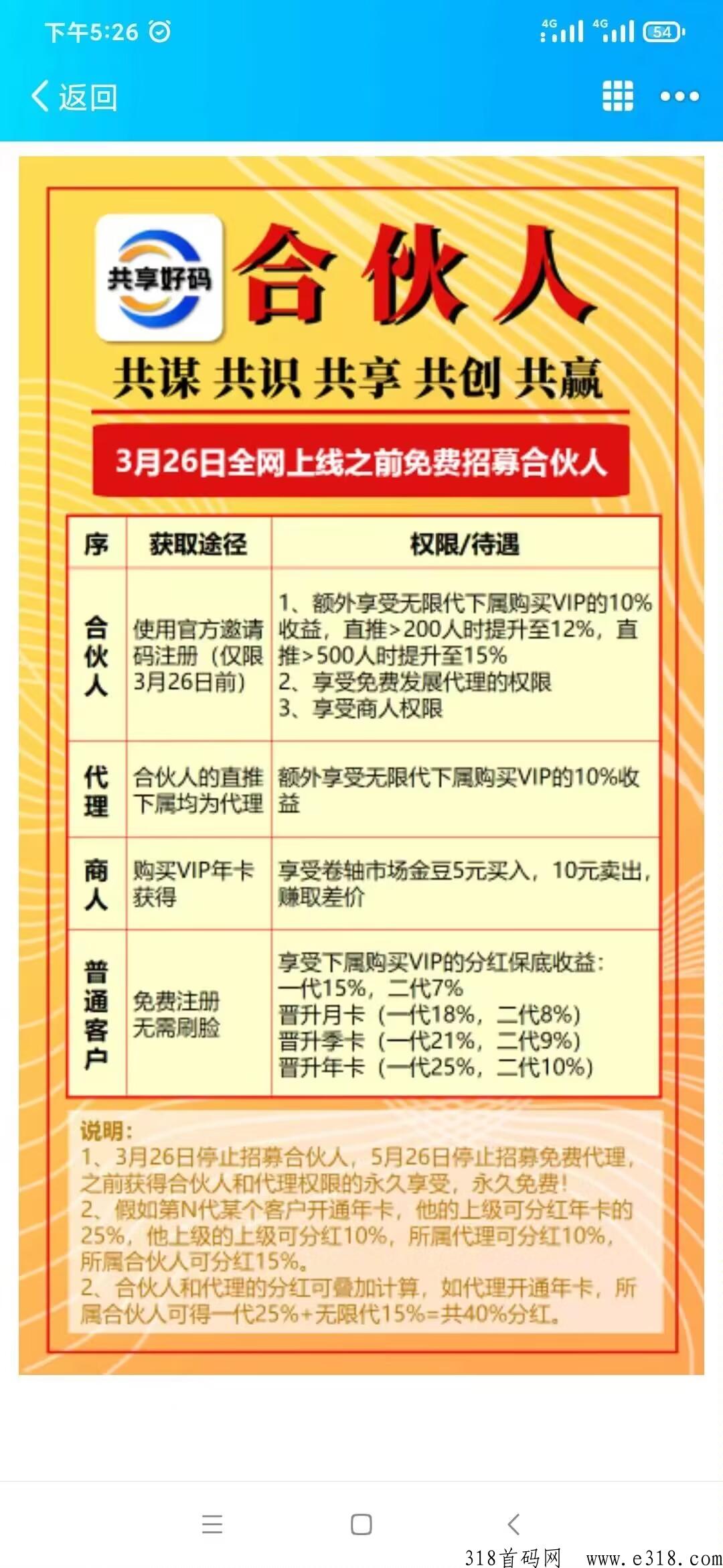 共享好码即将火爆上线，预热锁粉后期躺赚
