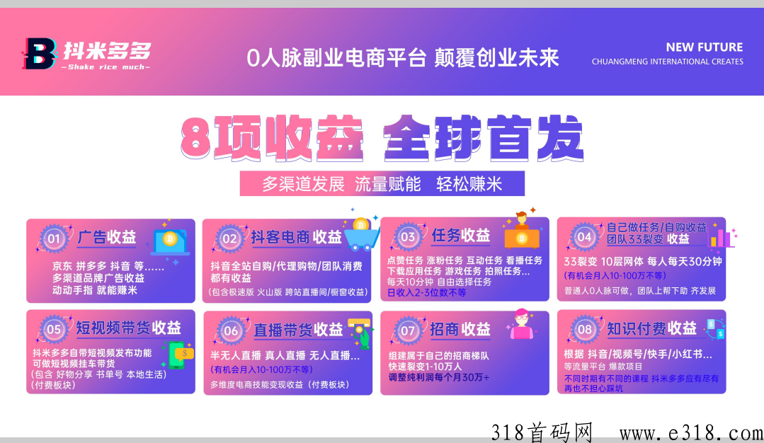 抖米多多是一个不错的尖职任务平台，详述功能特色