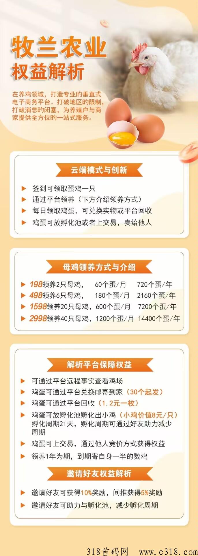 牧兰农业首码，养鸡赚米火爆对接